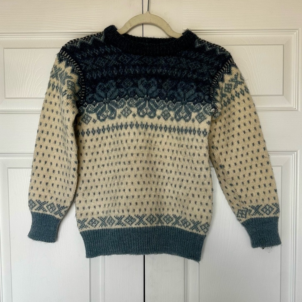 Dale of Norway Vintage Festive Wool Pull Over Setesdal Holiday Sweater - Picture 5 of 9